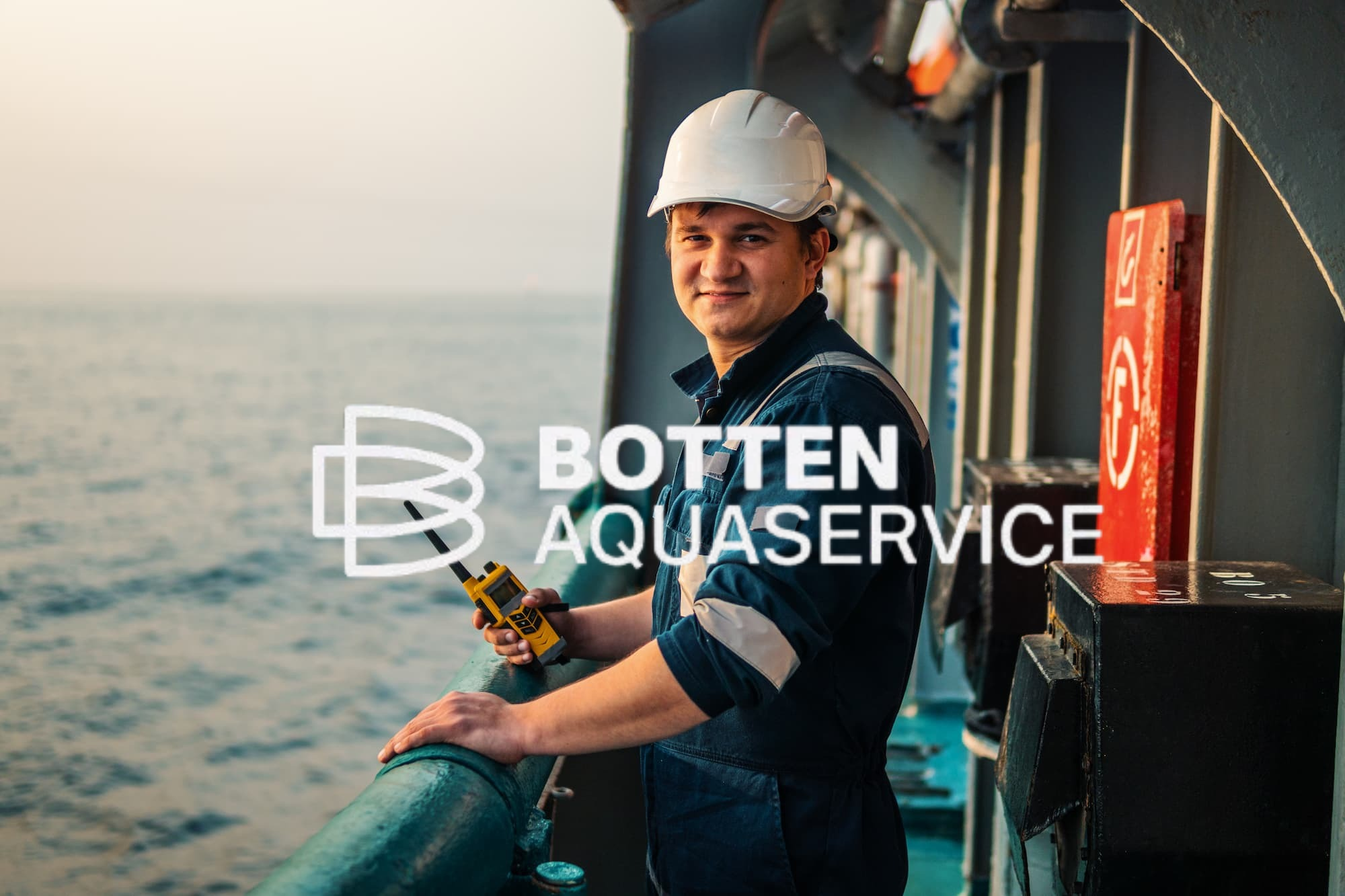 Bottan Aquaservice nettside og visuell identitet